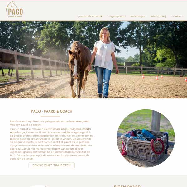 Website-PaCo Paard en Coach